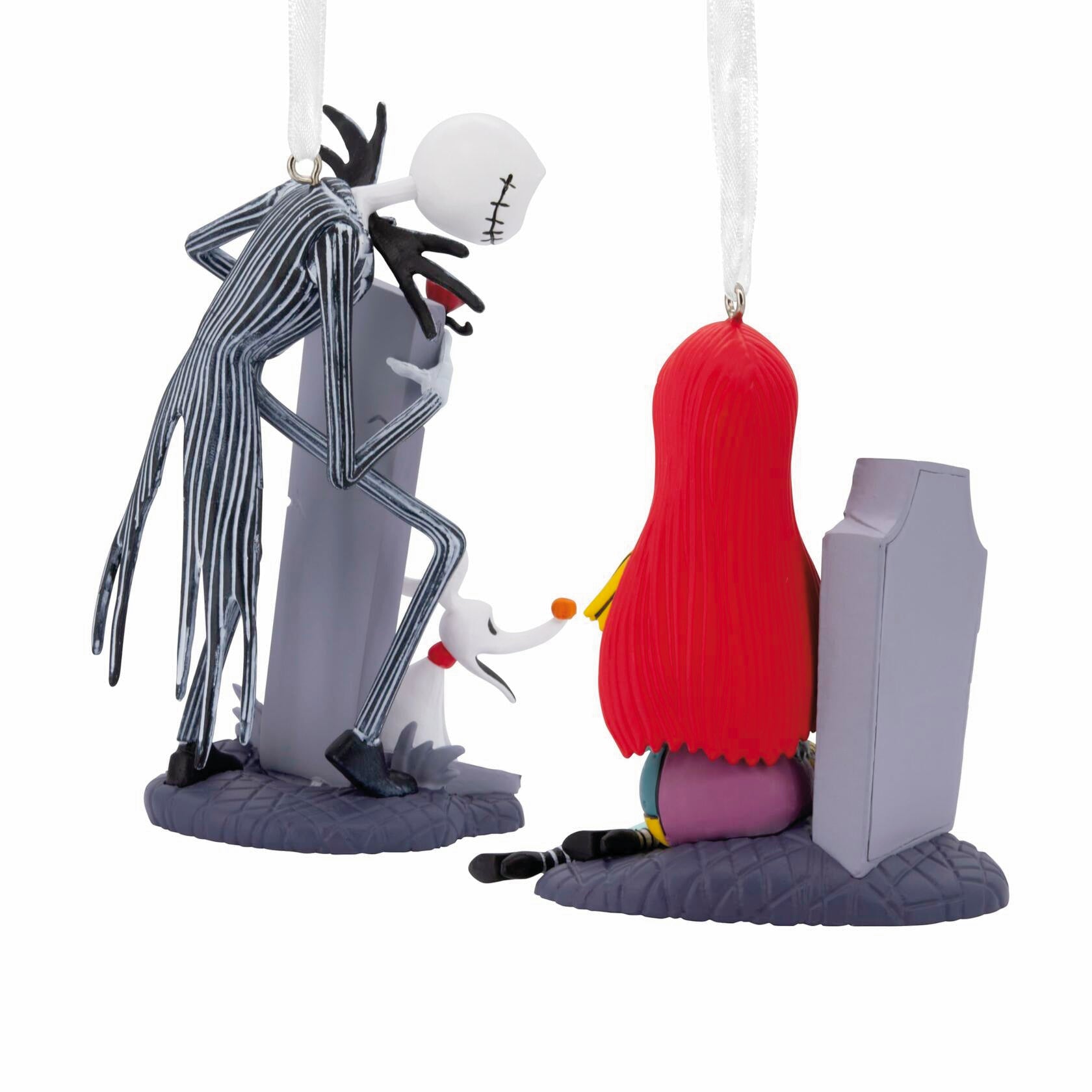 Hallmark Disney's Nightmare before Christmas Jack & Sally w/ Tombstones Set of 2