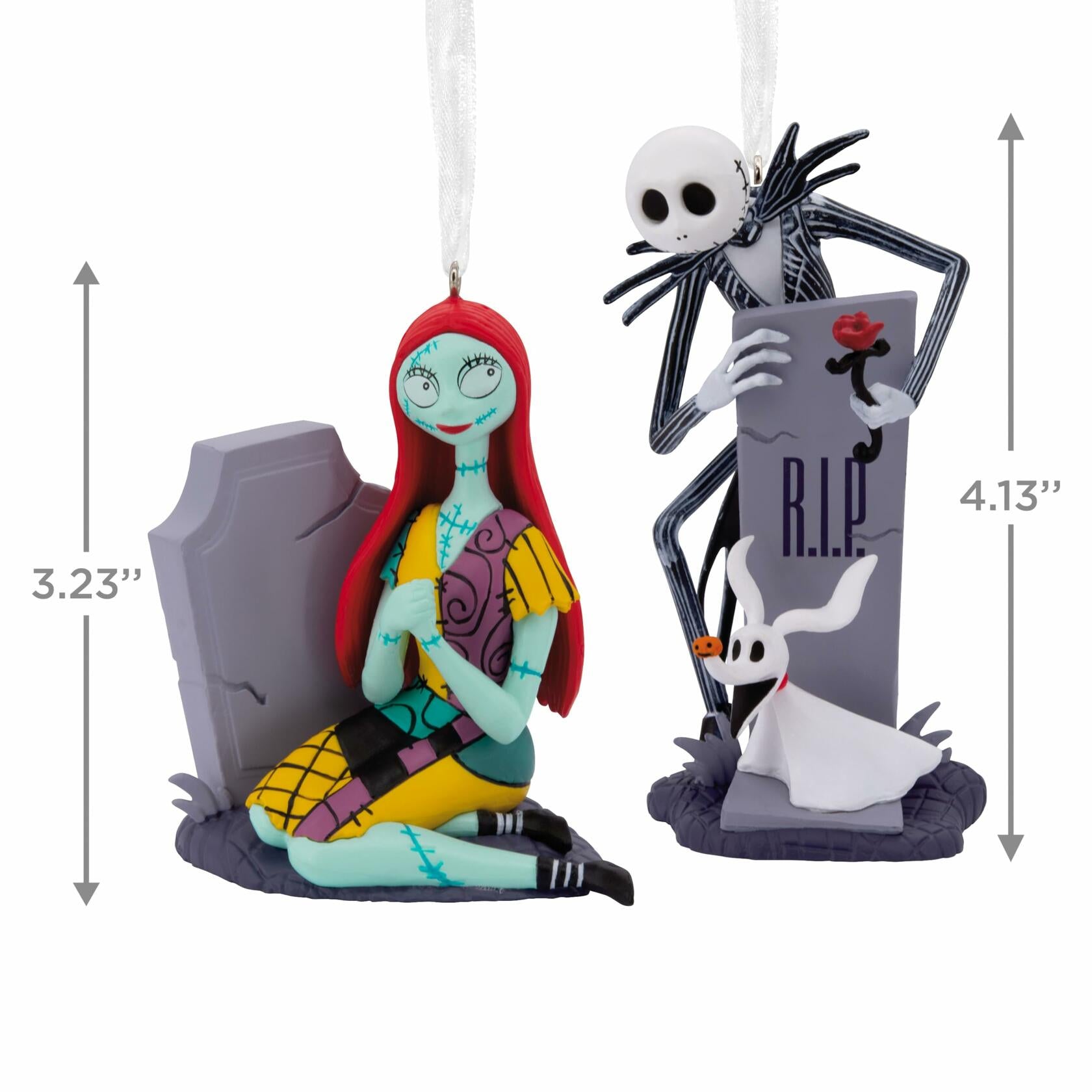Hallmark Disney's Nightmare before Christmas Jack & Sally w/ Tombstones Set of 2