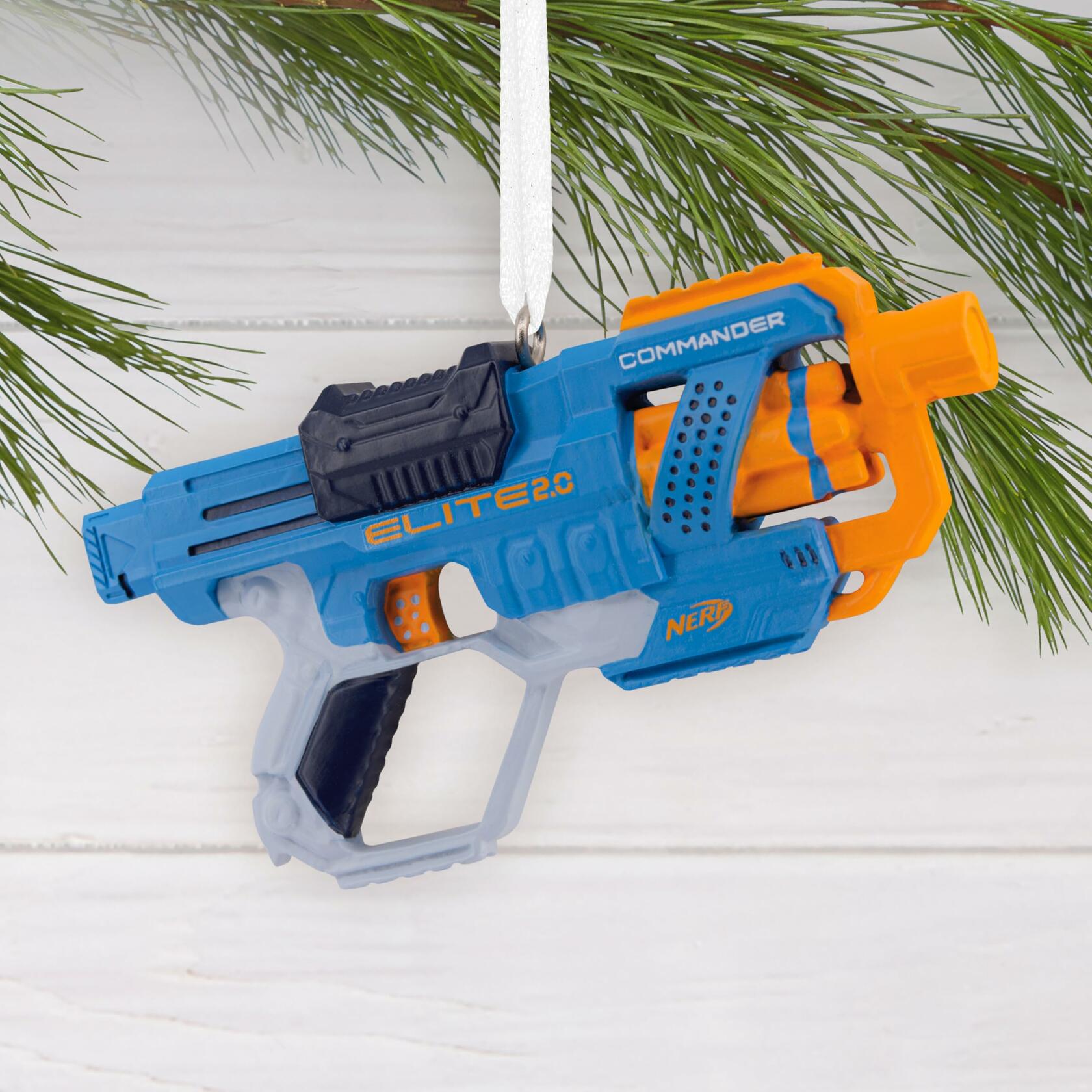 Hallmark Christmas Ornament (Hasbro Nerf Elite 2.0 Commander Dart Blaster)