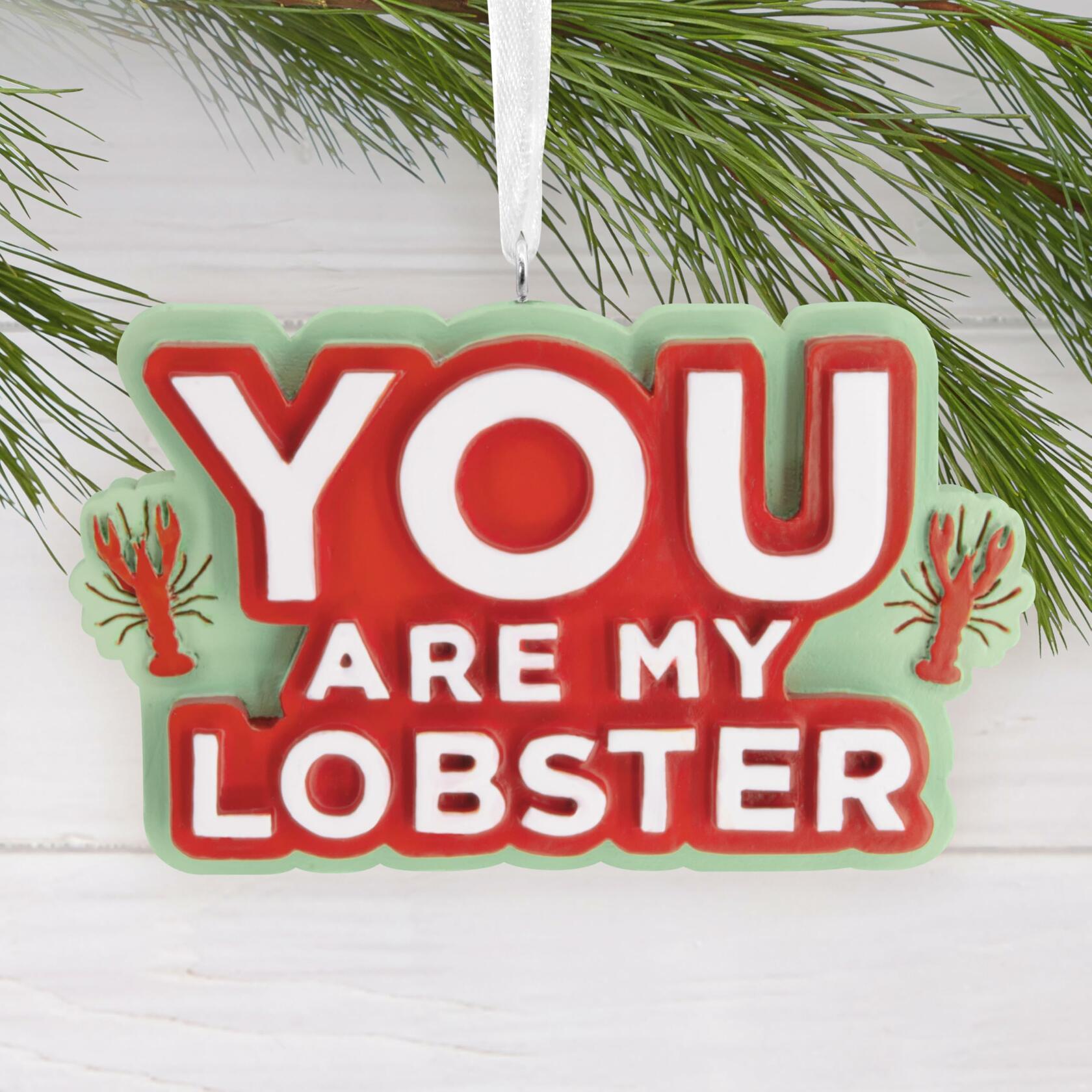 Hallmark Christmas Ornament (Friends You Are My Lobster), 1 Count