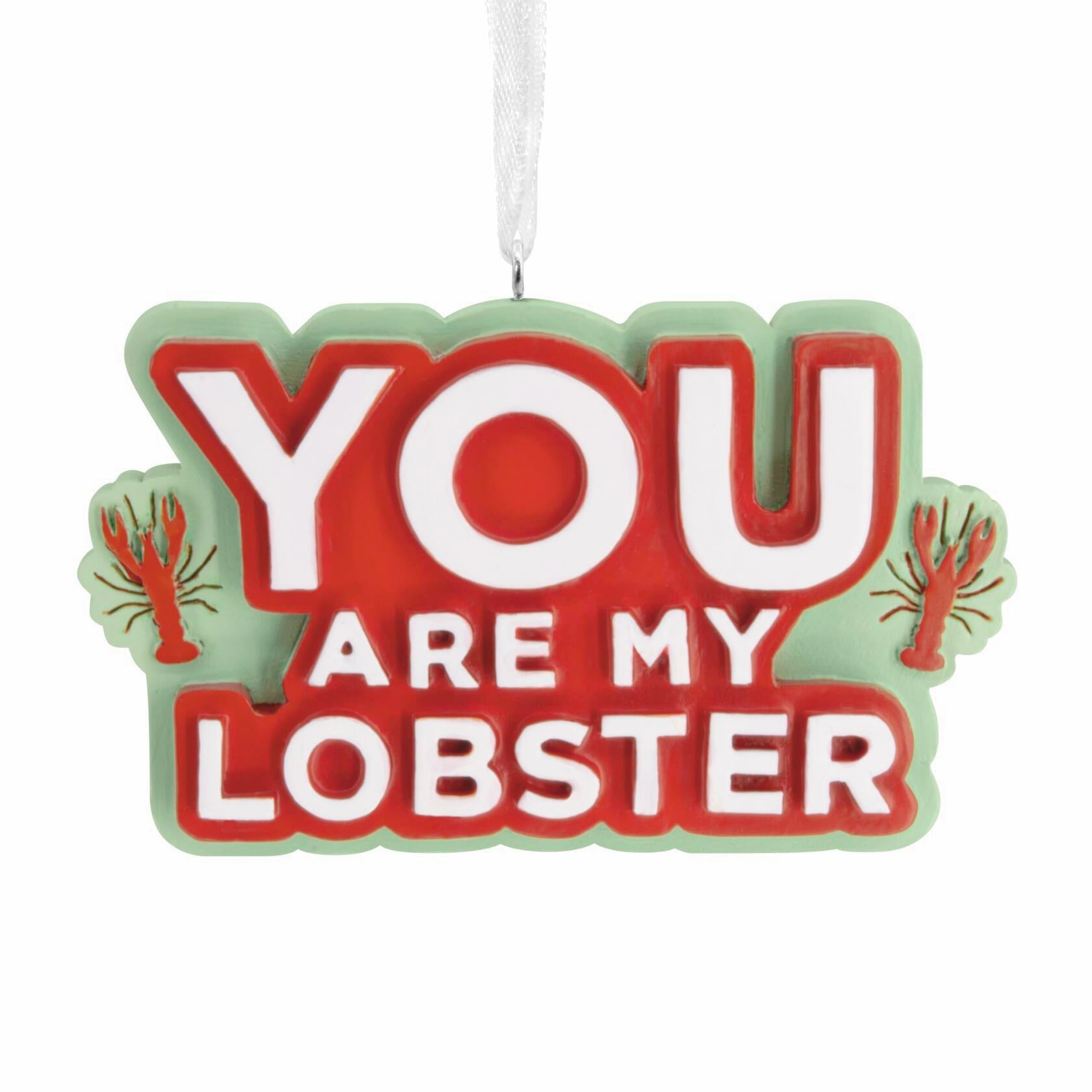 Hallmark Christmas Ornament (Friends You Are My Lobster), 1 Count