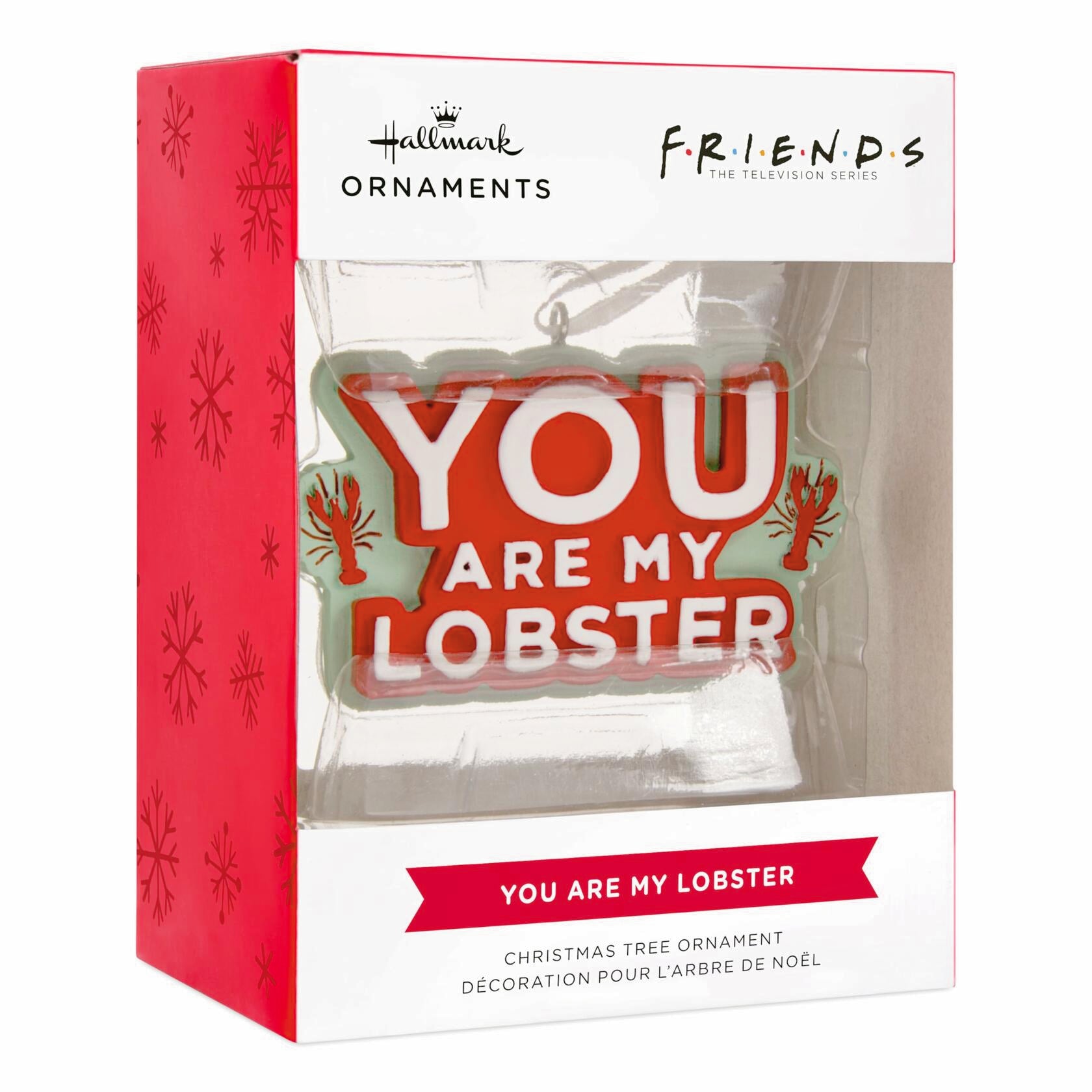 Hallmark Christmas Ornament (Friends You Are My Lobster), 1 Count