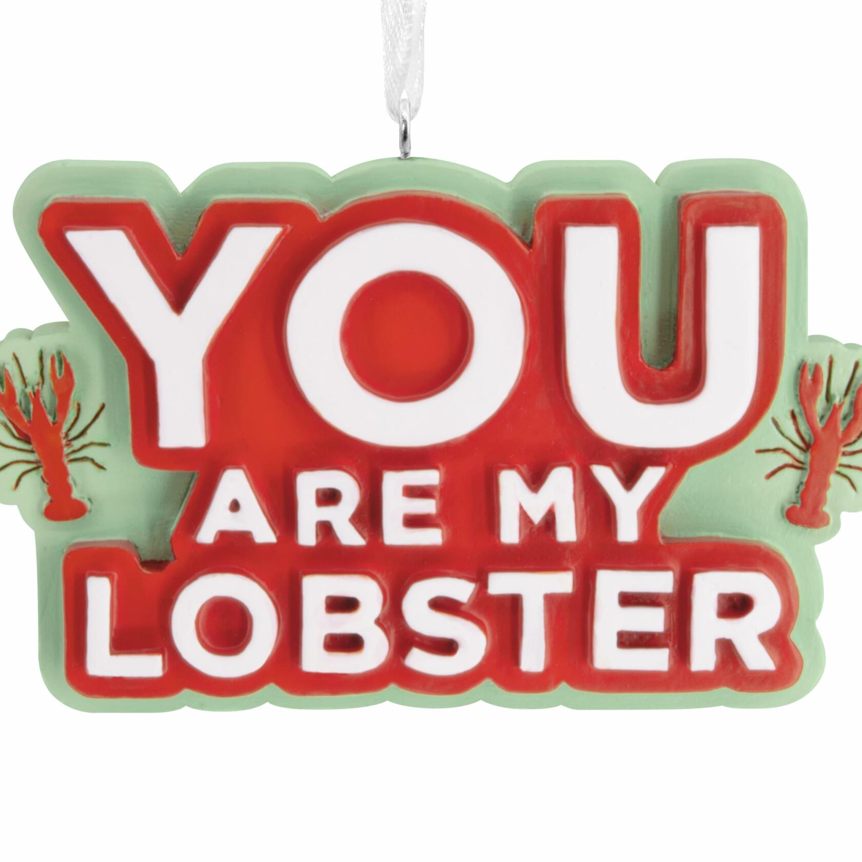 Hallmark Christmas Ornament (Friends You Are My Lobster), 1 Count