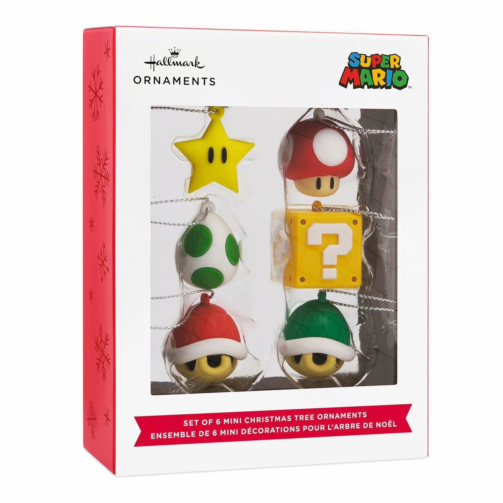 Hallmark Nintendo Super Mario Mini Christmas Ornaments Set of 6
