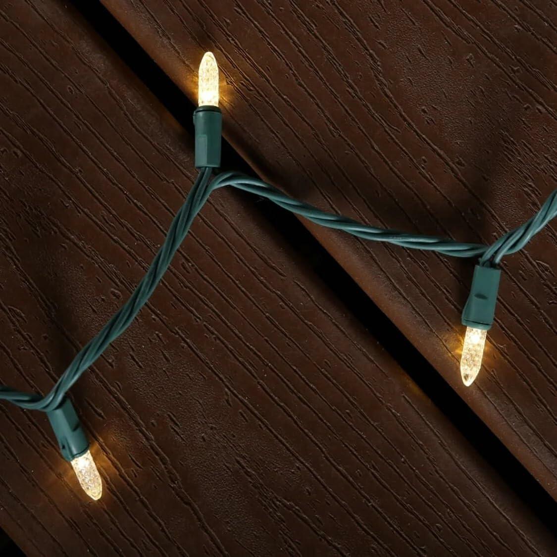 GE Energy Smart 150 LED 49ft Constant Warm White Mini LED Christmas String Light