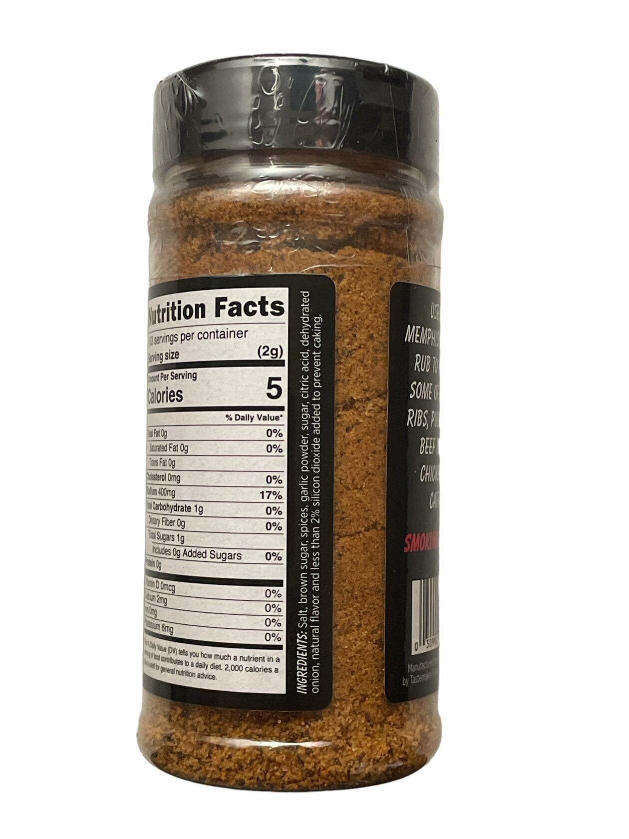 Smokin' In Style Memphis Style BBQ Rub - Award Winning Spices and Herbs 11.5 oz