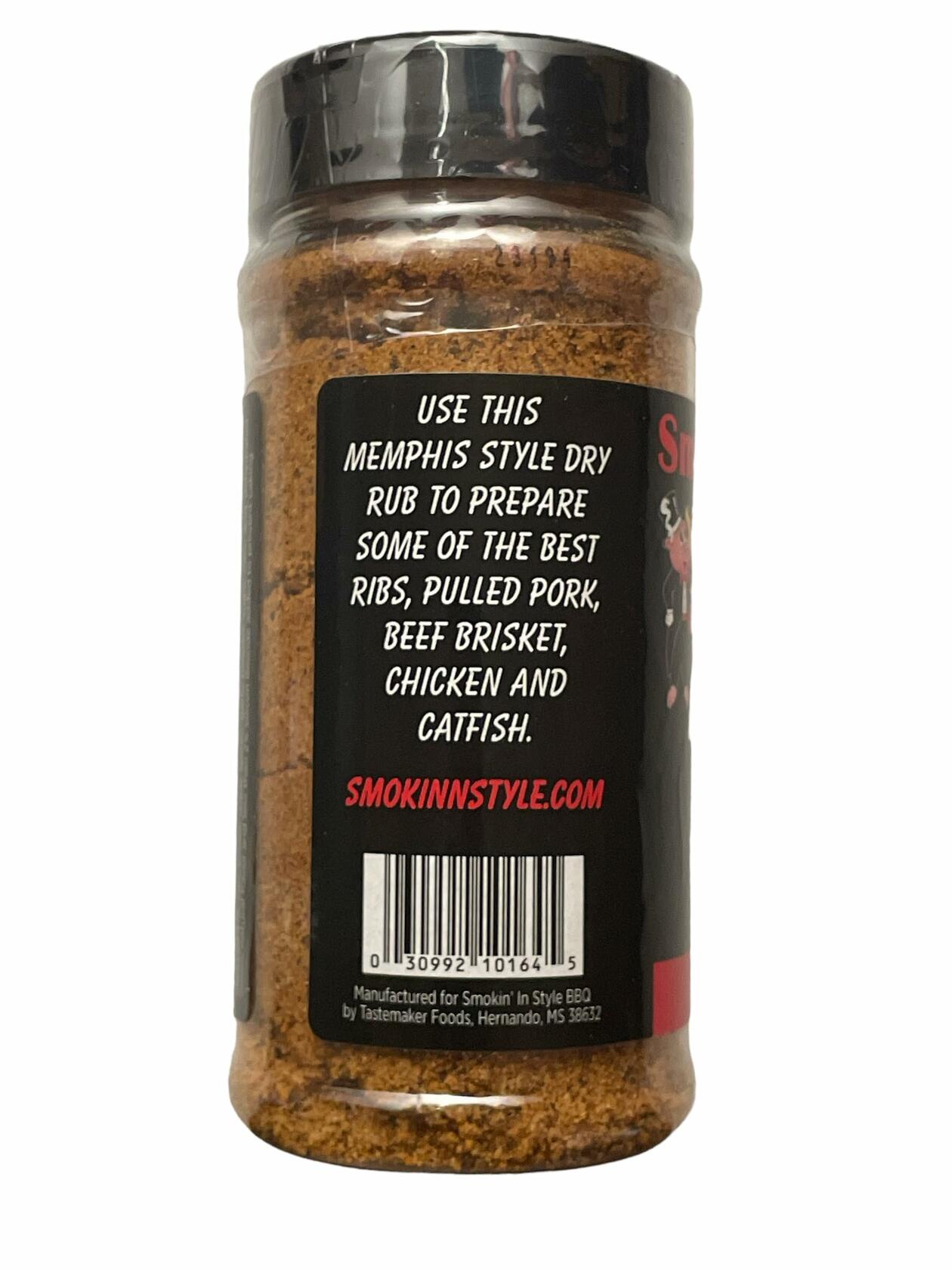 Smokin' In Style Memphis Style BBQ Rub - Award Winning Spices and Herbs 11.5 oz