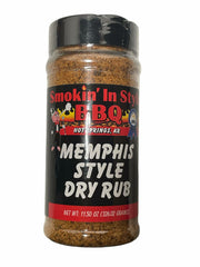 Smokin' In Style Memphis Style BBQ Rub - Award Winning Spices and Herbs 11.5 oz