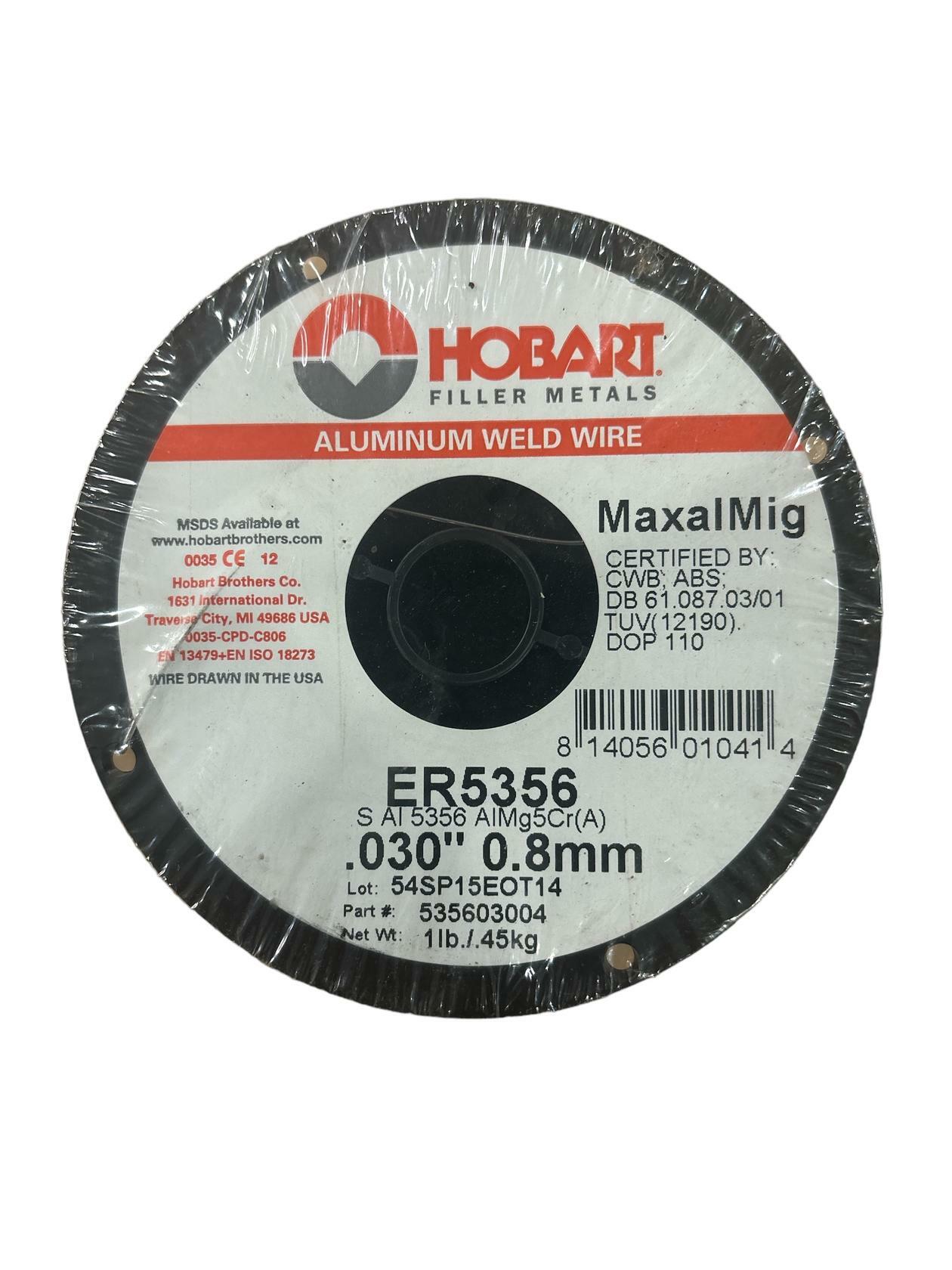 Hobart ER5356 .030 Aluminum Mig Wire (1) 1lb Spool