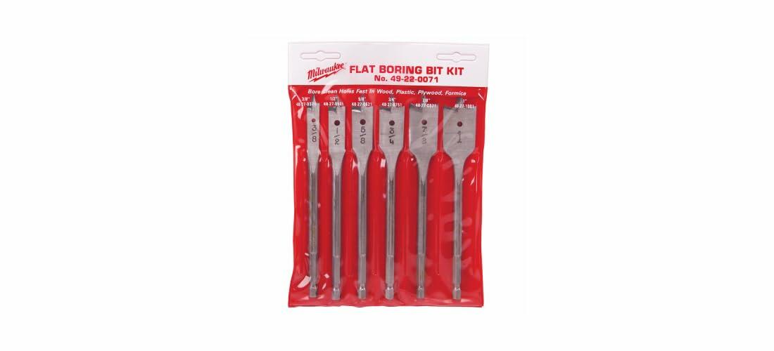 Milwaukee 49-22-0071 Spade Wood Boring Bit Set