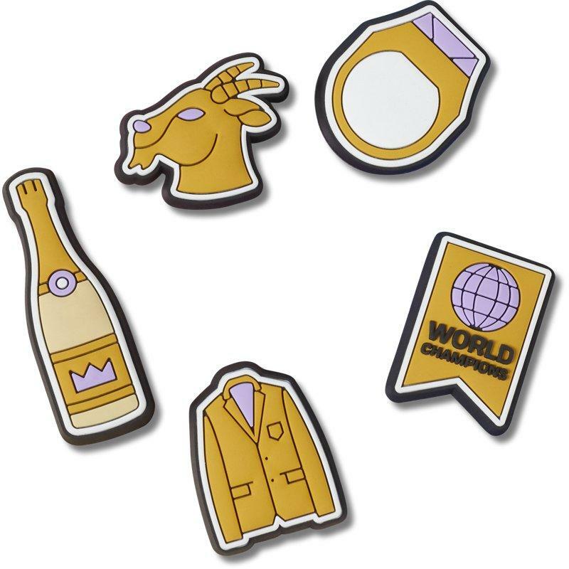 Crocs® Jibbitz Charms – Mixed Characters for Kids Shoes – Sports 5-Pack