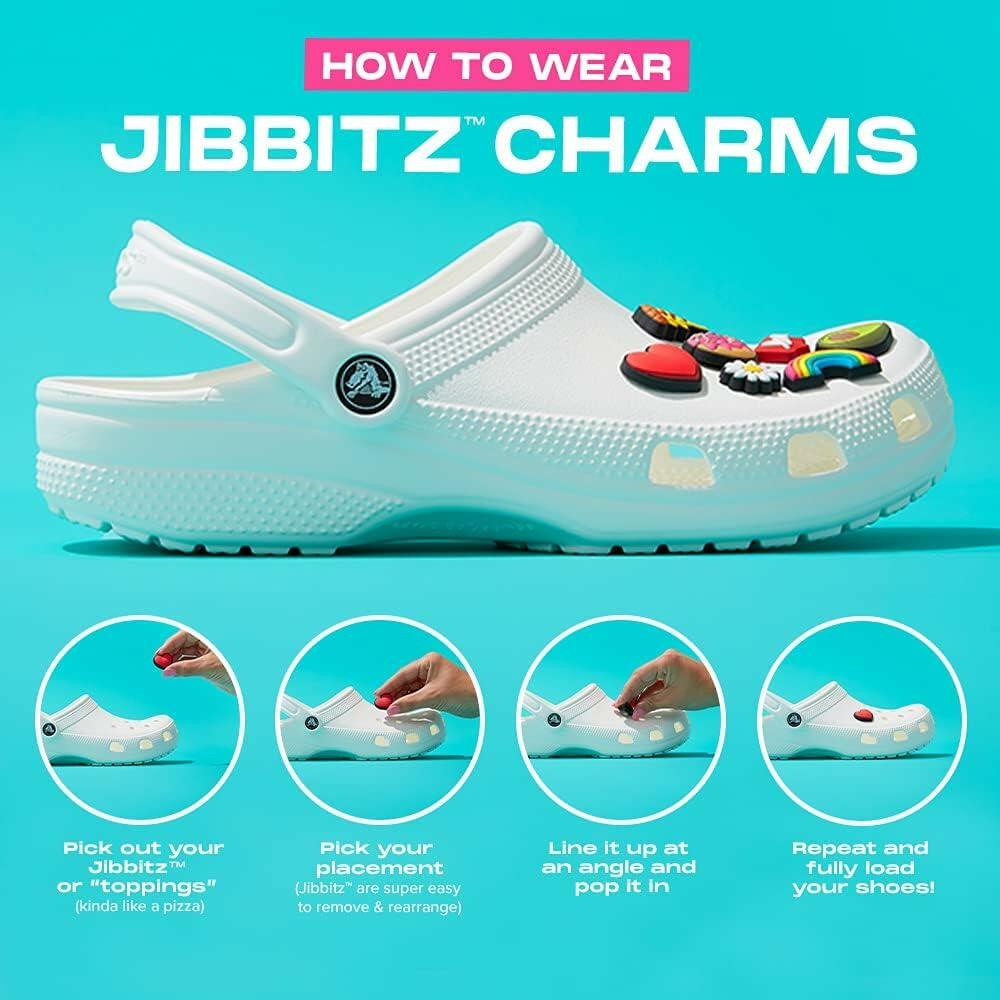 Crocs® Jibbitz Charms – Mixed Characters for Kids Shoes Animals & Ocean  5 Pack