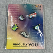 Crocs® Jibbitz Charms – Mixed Characters for Kids Shoes – Beep Beep - 5 Pack