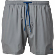 HUK Men's Pursuit 5.5 Volley Swim Trunks, Small, Overcast Gray