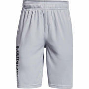 Under Armour boys Prototype 2.0 Wordmark Shorts , Mod Gray (011)/Black, Small