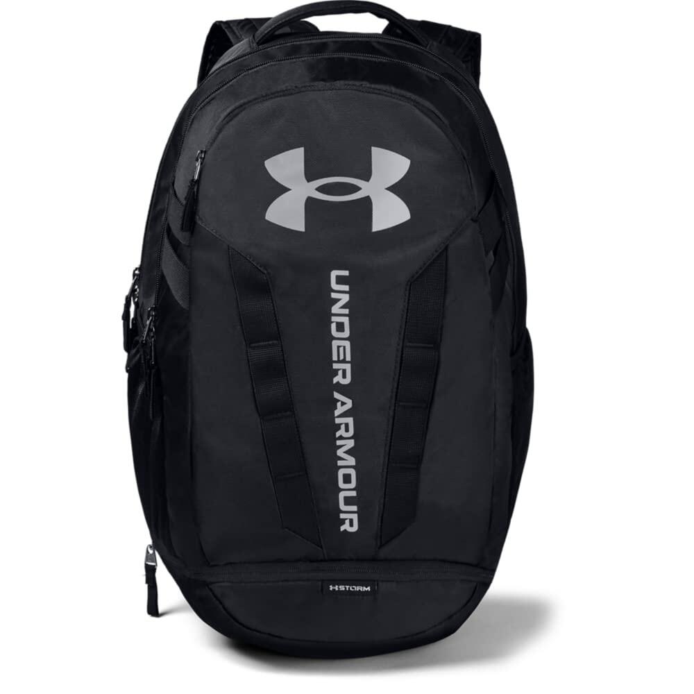 Under Armour Unisex-Adult Hustle 5.0 Backpack , Black (001)/Silver