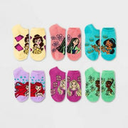 Girls' Disney Princess 6pk Socks - M/L