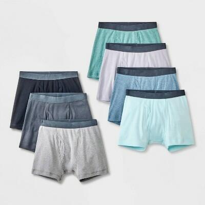 Boys' 7pk Boxer Briefs - Cat & Jack™ Heather Blue/Gray XS