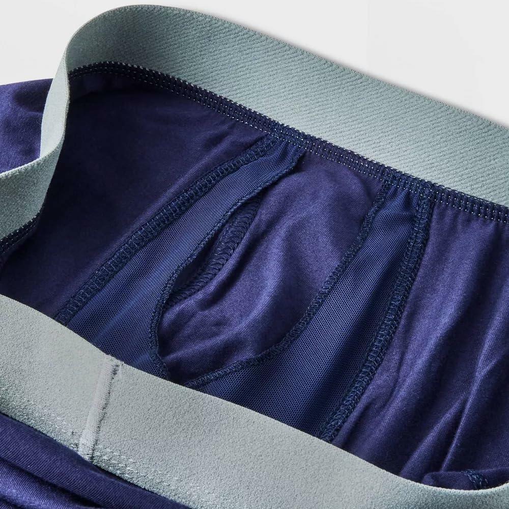 Goodfellow & Co Men's Support Pouch Boxer Briefs 4pk - Large Black/Blue/Gray)