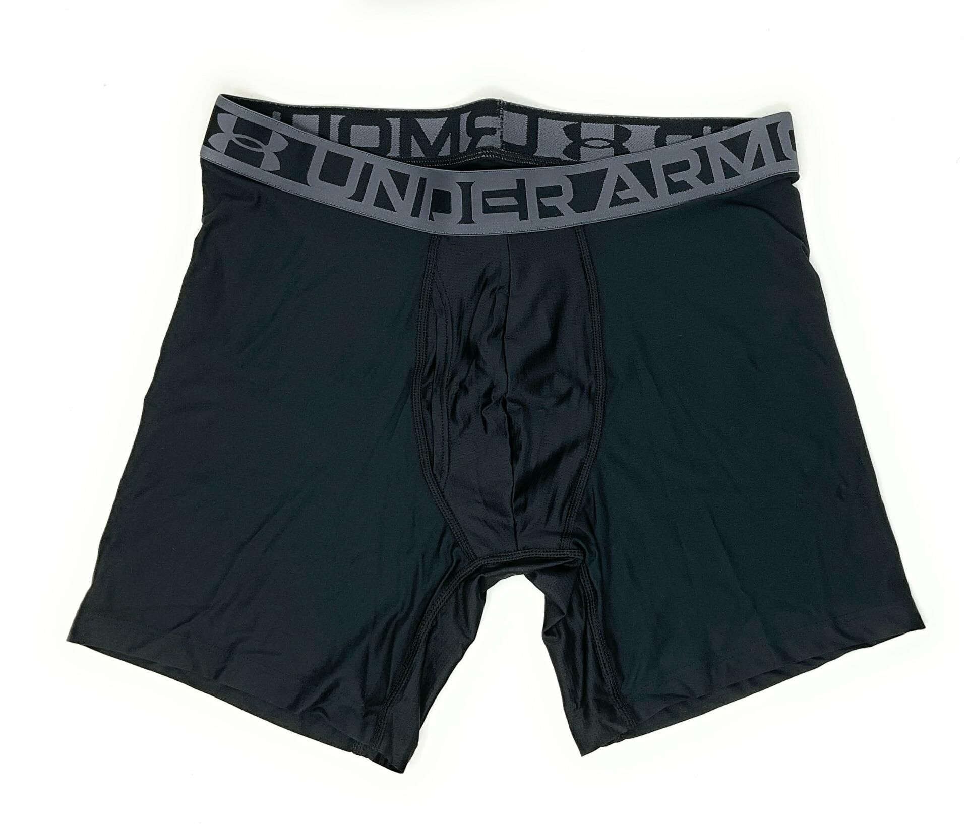 Under Armour Essential Tech 6" Inseam Boxerjock - 3 pack Large, Black