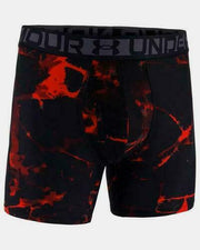 Under Armour Essential Tech Boxer Brief Boxerjock 6" Black/Red (003), Large 1pk