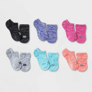 Kids' 6pk Super No Show Athletic Socks - All In Motion™ Colors May Vary L