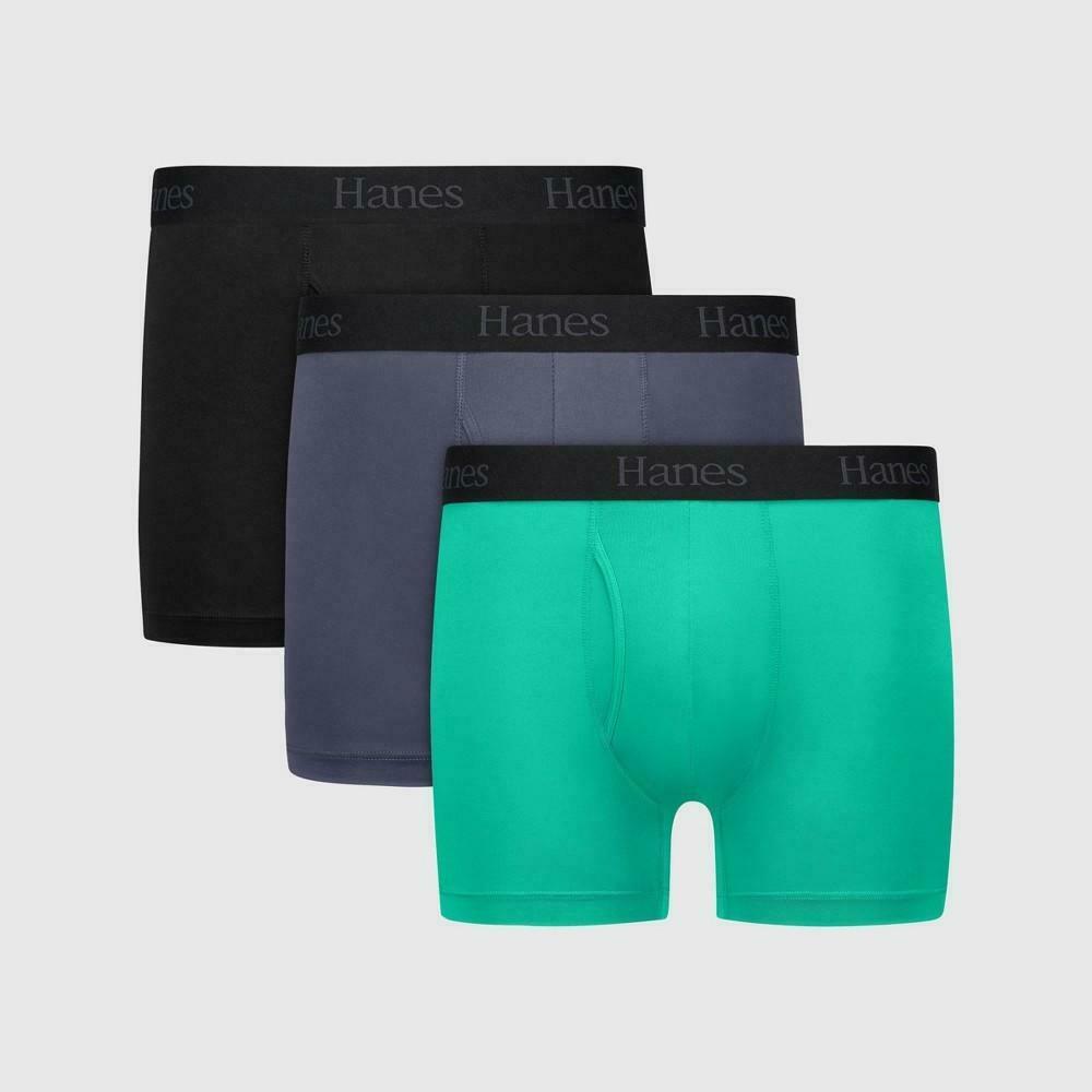 Premium Men's Super Stretch Trunks 3pk by Hanes Originals Medium