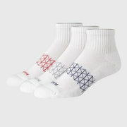 Hanes Men's 3pk Active Cushioned Ankle Socks - White 6-12: Cotton, Arch Support