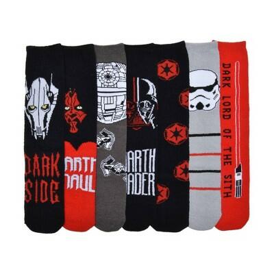 Men's Star Wars Cozy Socks 7pk - Red 6-12