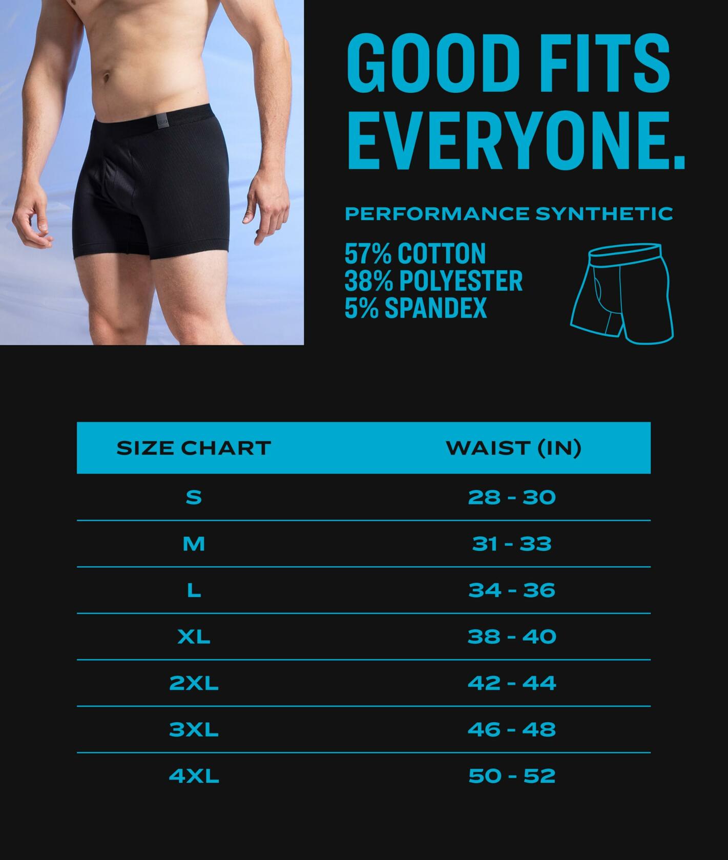 Pair of Thieves Superiair Boxer Briefs for Men 3 Pack - Ultra Soft - Assorted M