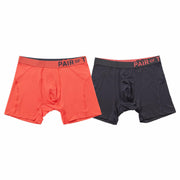 Pair of Thieves Mens SuperCool Boxer Underwear with Zoned Air Vents Black/Pink L