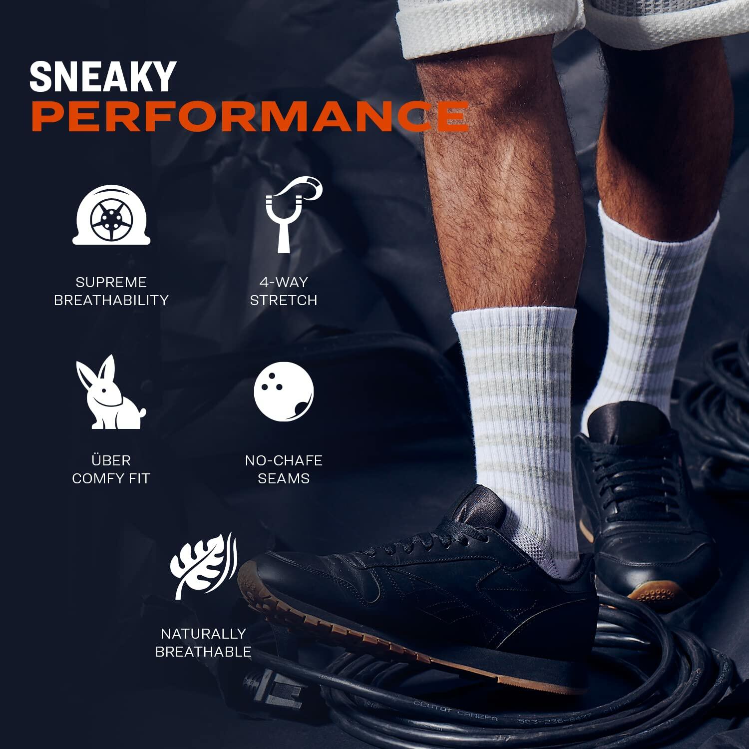 Pair of Thieves Men’s Cushion Crew Socks, 3-Pack