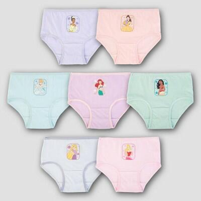 Toddler Girls' Disney Princess 7pk Bikini Underwear - 2T-3T: Classic Patterns