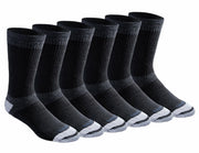 Dickies Men's Dri-Tech Moisture Control Max Full Cushion Black (6 Pairs), Large