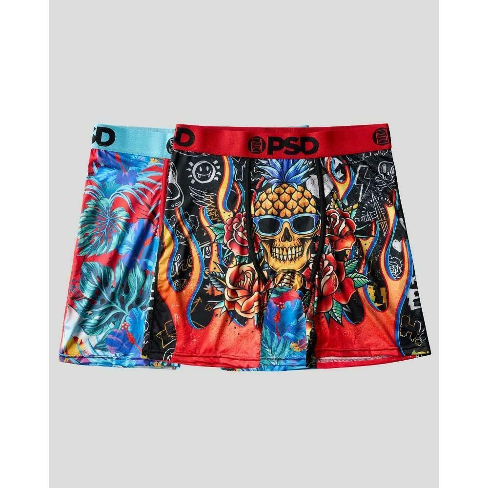 PSD Men's Tropical Punch 2-Pack Boxer Brief, Multi, XL