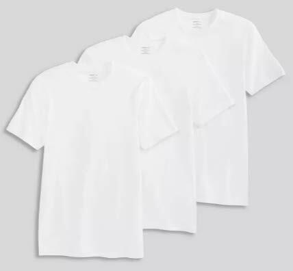 Jockey Generation Men's Stay New Cotton 3pk Crew Neck T-Shirt - White, Medium