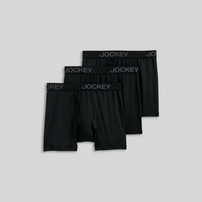 Jockey Generation™ Boys' 3pk Microfiber Boxer Briefs - Black XL