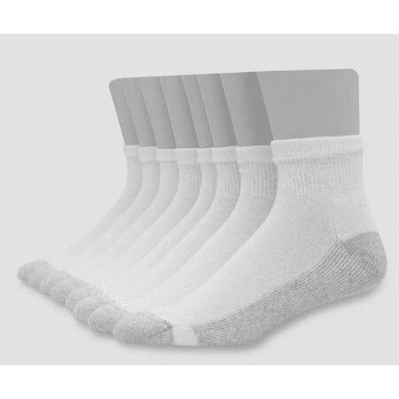 Hanes Men's 8pk Ankle Socks with FreshIQ - 6-12