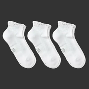 Women's Cushioned Ruffle 3pk Ankle Socks - All In Motion White 4-10 Arch Support