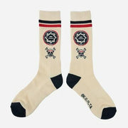 Bioworld Men's Athletic Crew Socks - Beige 6-12