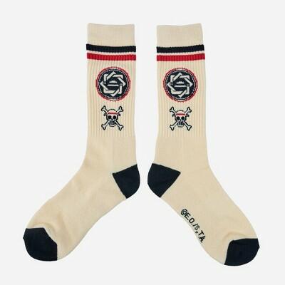 Bioworld Men's Athletic Crew Socks - Beige 6-12