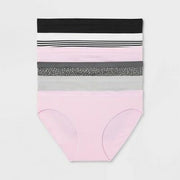 Women's 6pk Seamless Bikini Underwear - Auden™ Assorted Color S: Solid