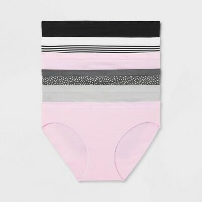 Women's 6pk Seamless Bikini Underwear - Auden™ Assorted Color S: Solid
