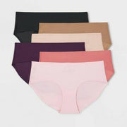 Women's 6pk Bonded Microfiber Hipster Underwear - Auden™ Assorted Color L