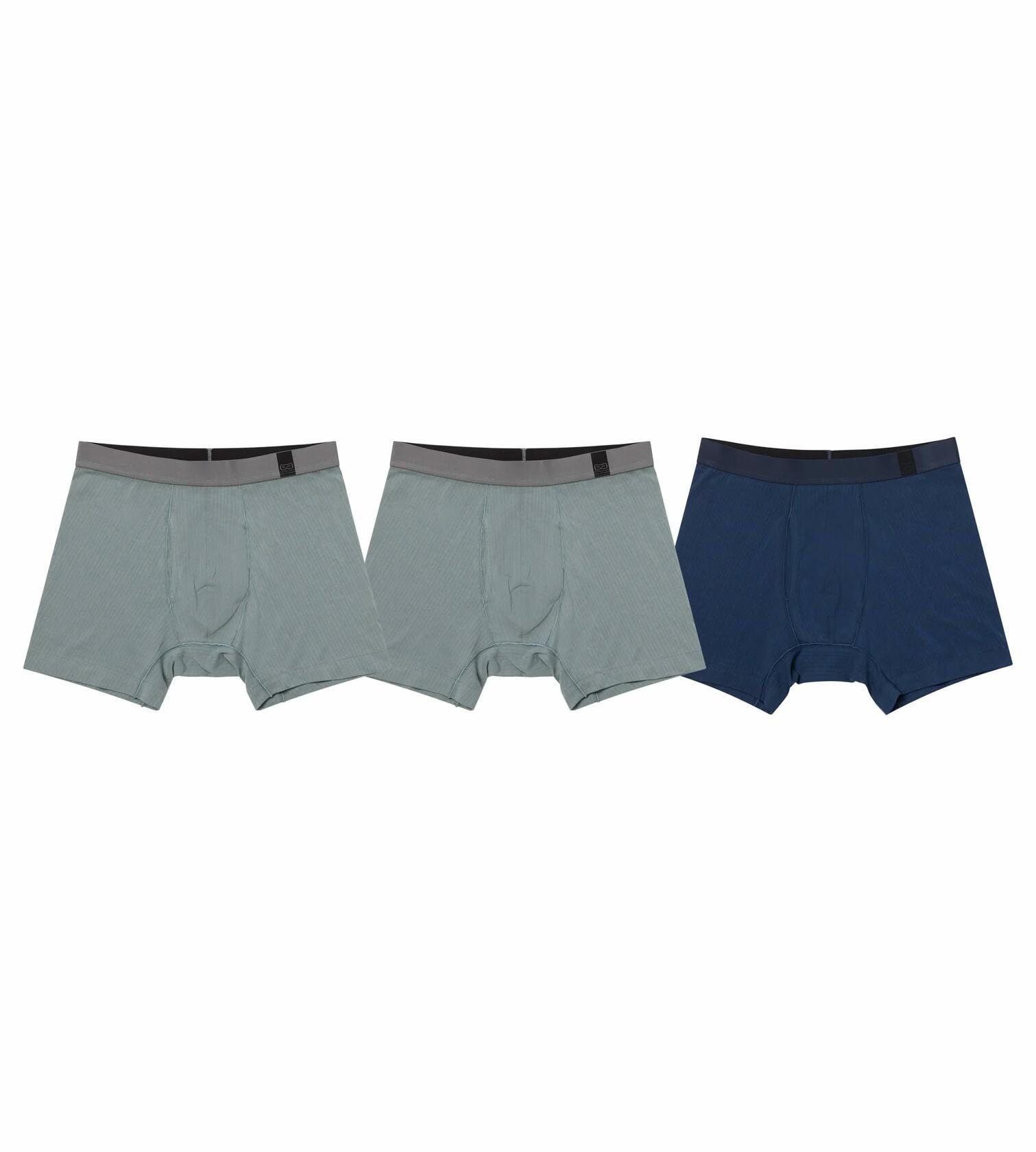 Pair of Thieves Superiair Boxer Briefs for Men 3 Pack - Ultra Soft Blue L
