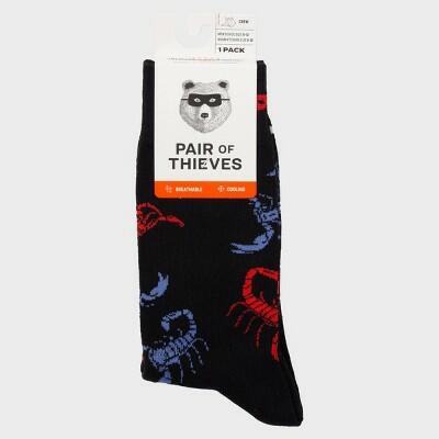 Pair of Thieves Men's Crew Socks - Black 6-12