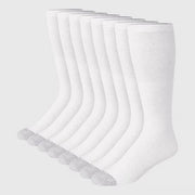 Hanes Red Label Men's FreshIQ Over-the-Calf Tube Socks 8pk - White, 6-12