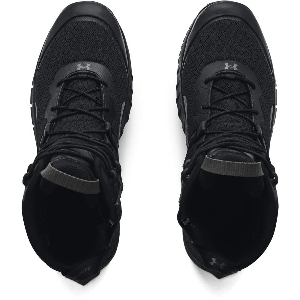Under Armour Men's Micro G Valsetz Zip Tactical Boot, Black /Black, 11 M