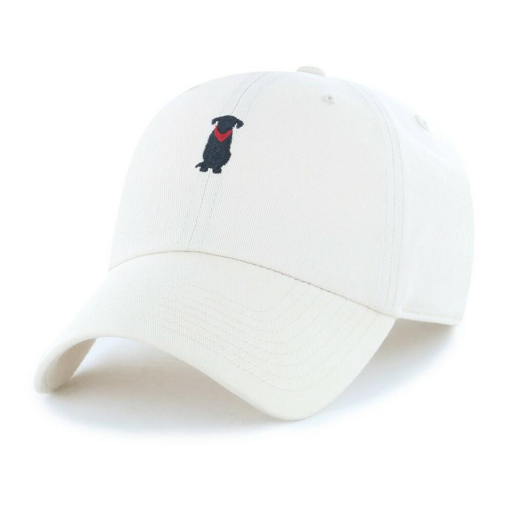 Fan Favorite Lifestyle Adult Cotton Baseball Hats Khaki: Woven Adjustable Dog Pattern Design