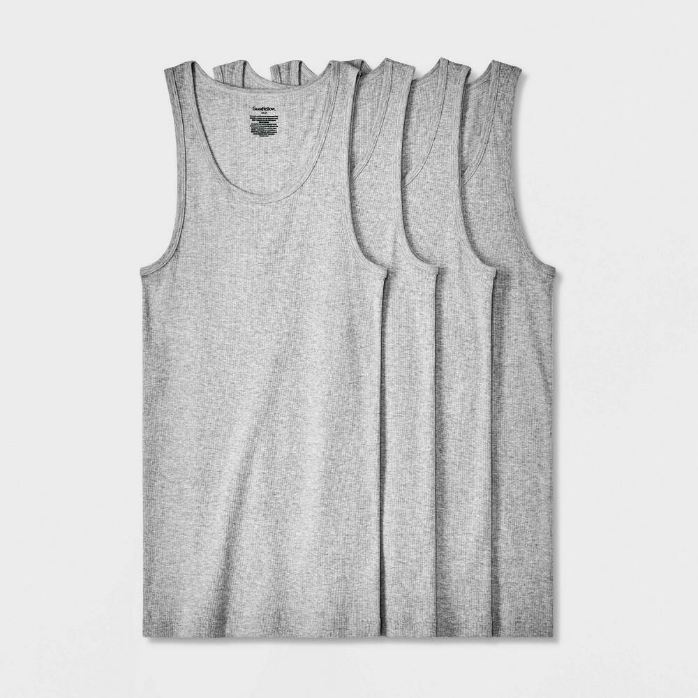 Men's Tank Top - Goodfellow & Co™ Heathered Gray M: Lightweight, Scoopneck
